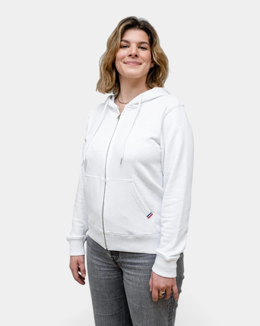 Hoodie femme Made in France zippé à personnaliser - 1